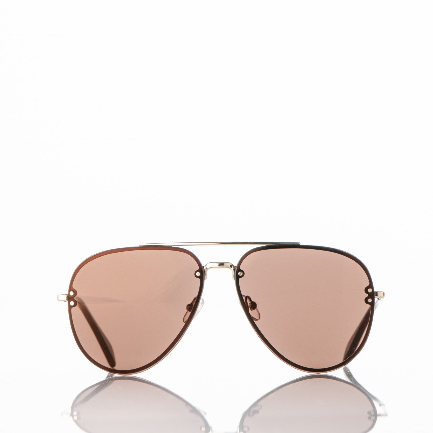 Celine Acetate Mirror Aviator Sunglasses CL41391/S Gold 2 of 7
