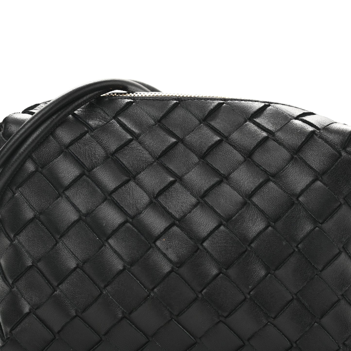 Nappa Intrecciato Mini Loop Camera Bag Black