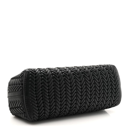 Fendi Vitello Grace Intreccio Nappa Small Fendi First Black 4 of 10