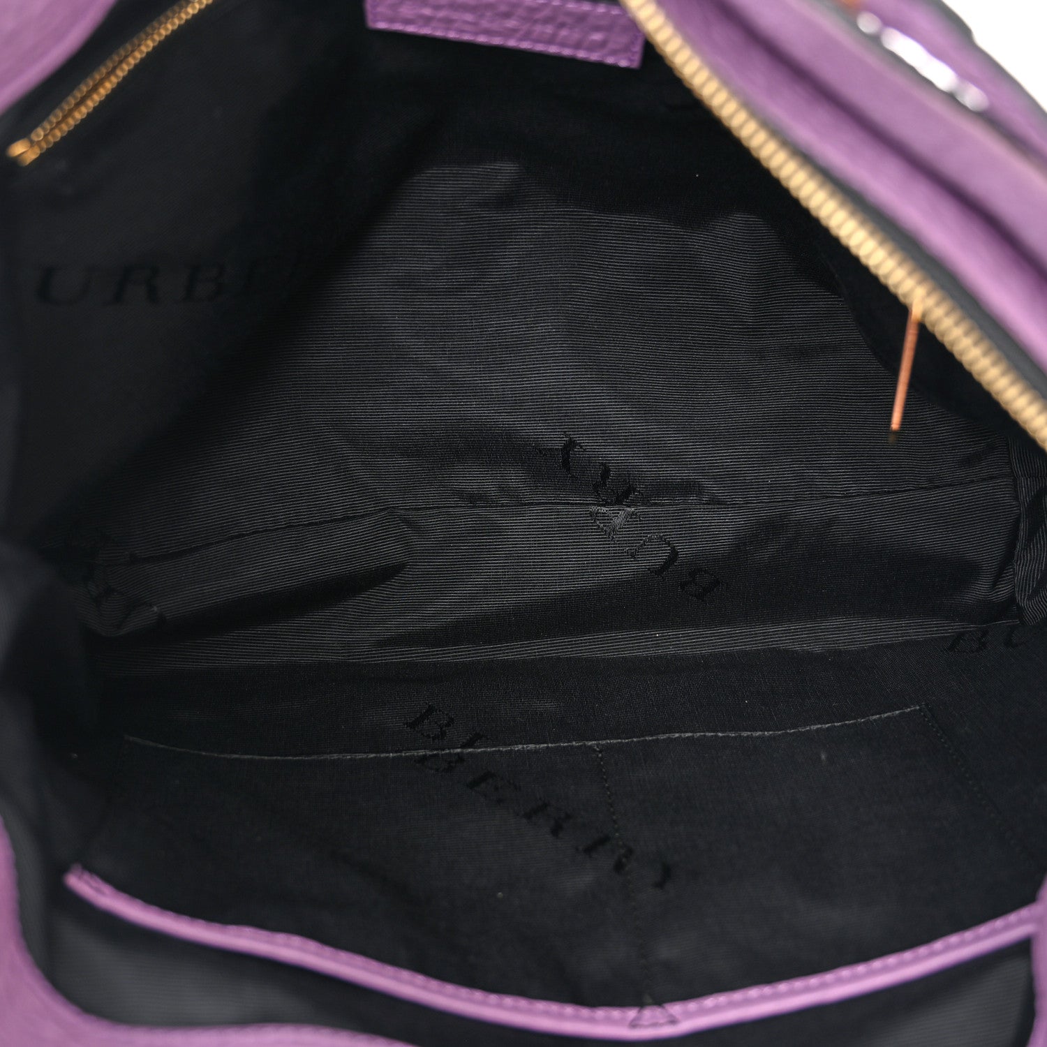 Burberry Heritage Grain Check Embossed Medium Dewsbury Tote Purple 5 of 11