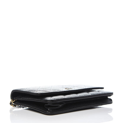 Chanel Caviar Quilted Wallet On Chain WOC Black 4 of 11