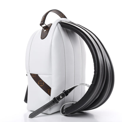 Louis Vuitton Calfskin Monogram LV Airline Palm Springs Backpack PM White 3 of 10