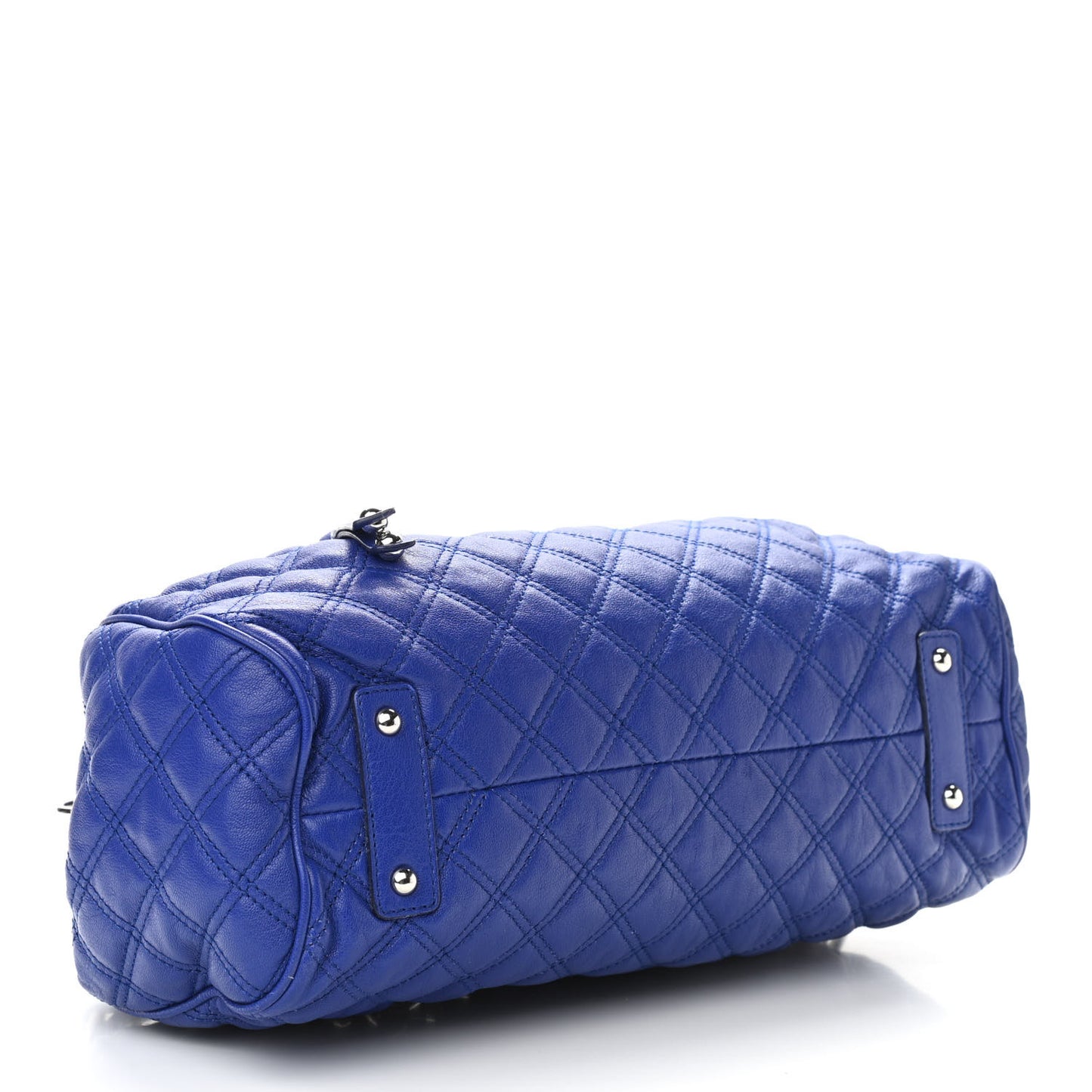 Calfskin Quilted Stam Blue