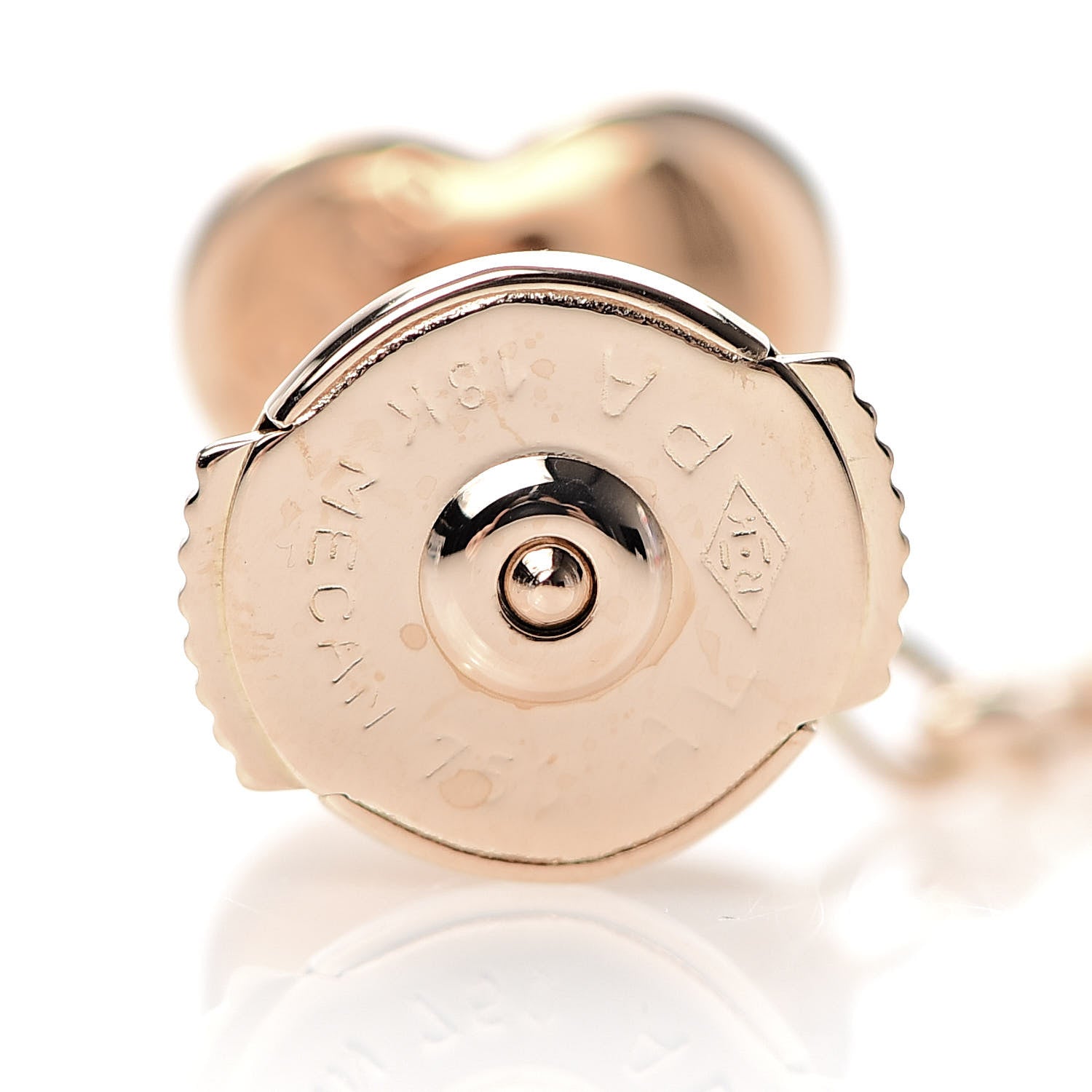 Van Cleef & Arpels 18K Rose Gold Byzantine Alhambra Drop Earrings 5 of 6