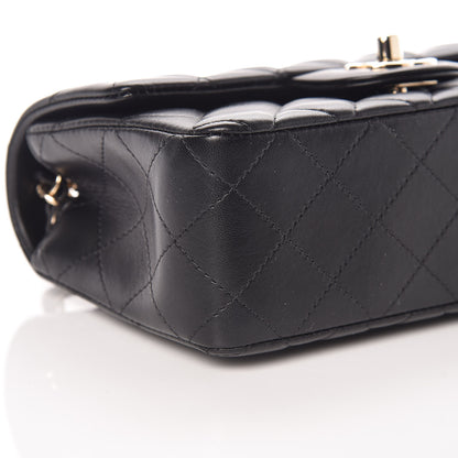 Chanel Lambskin Quilted Mini Rectangular Flap Black 8 of 10