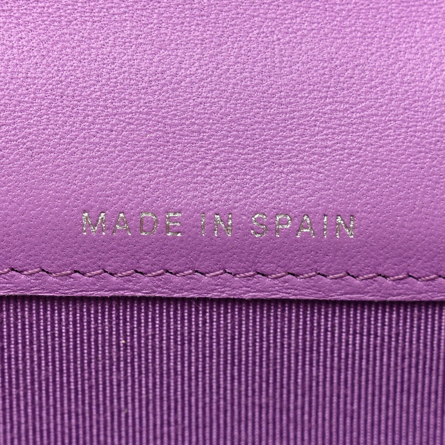 Chanel Lambskin Quilted Flap Card Holder Wallet Purple 6 of 8