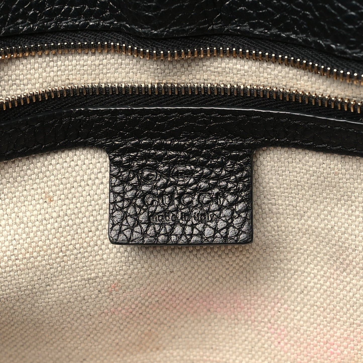Pebbled Calfskin Medium Soho Flap Crossbody Black