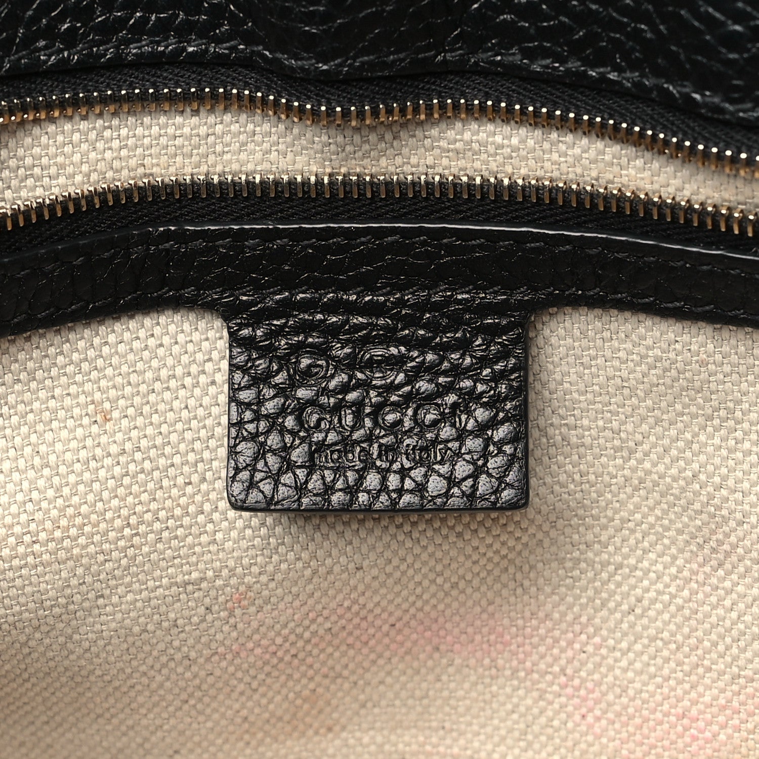 Gucci Pebbled Calfskin Medium Soho Flap Crossbody Black 6 of 10