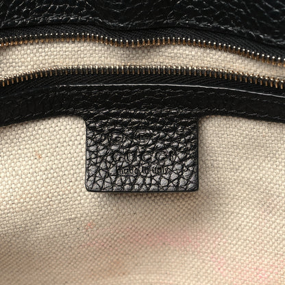 Gucci Pebbled Calfskin Medium Soho Flap Crossbody Black 6 of 10