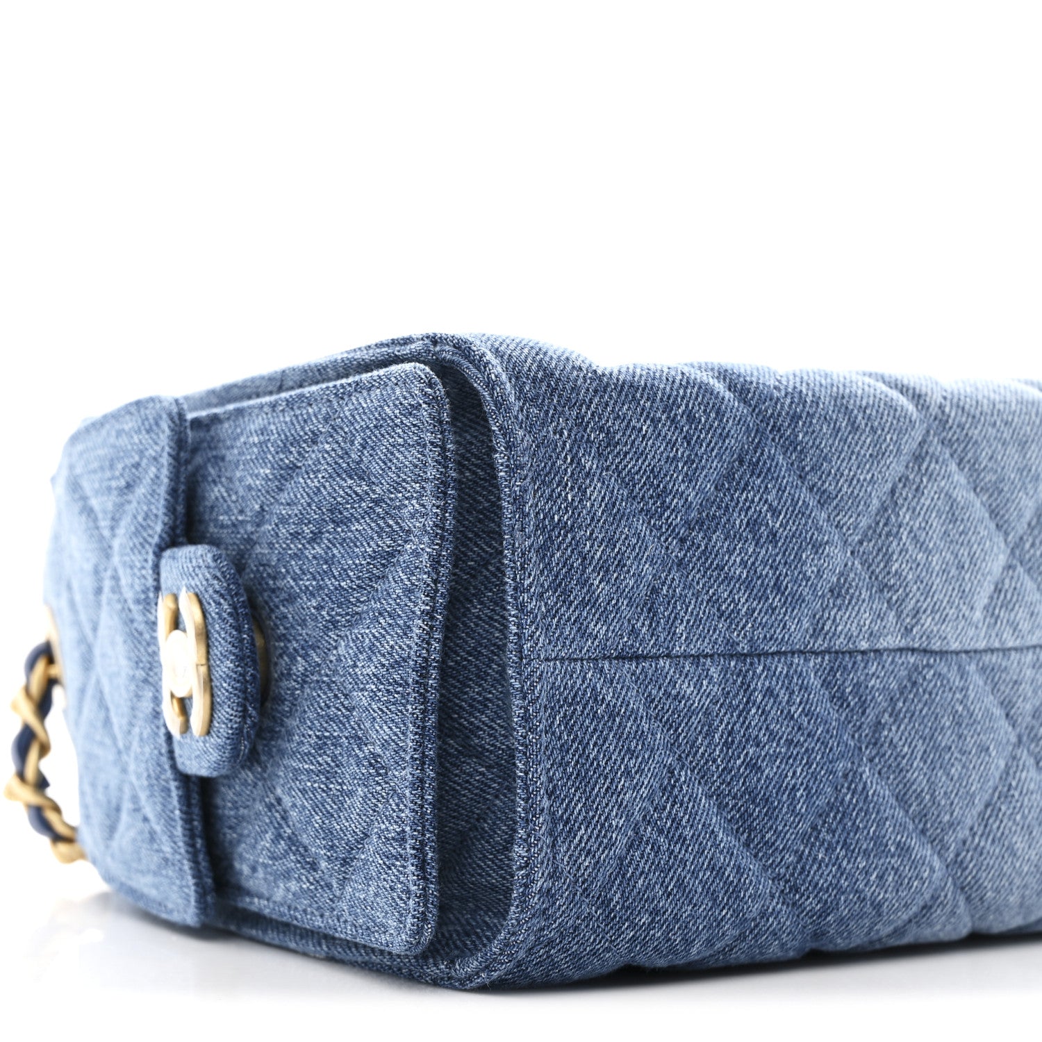 Chanel Washed Denim Quilted Mini Chanel 25 Handbag Blue 9 of 11