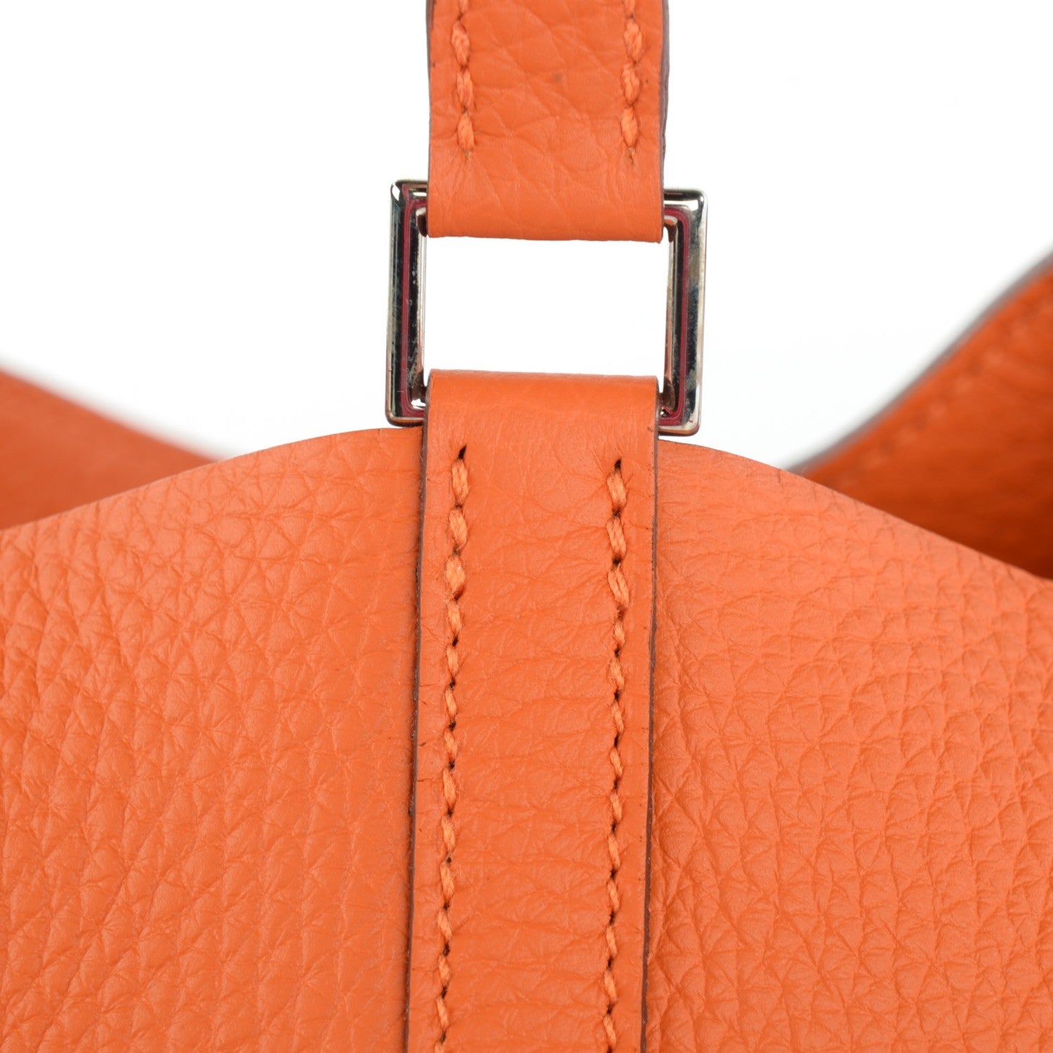 Hermes Taurillon Clemence Picotin Lock TPM Orange 15 of 15