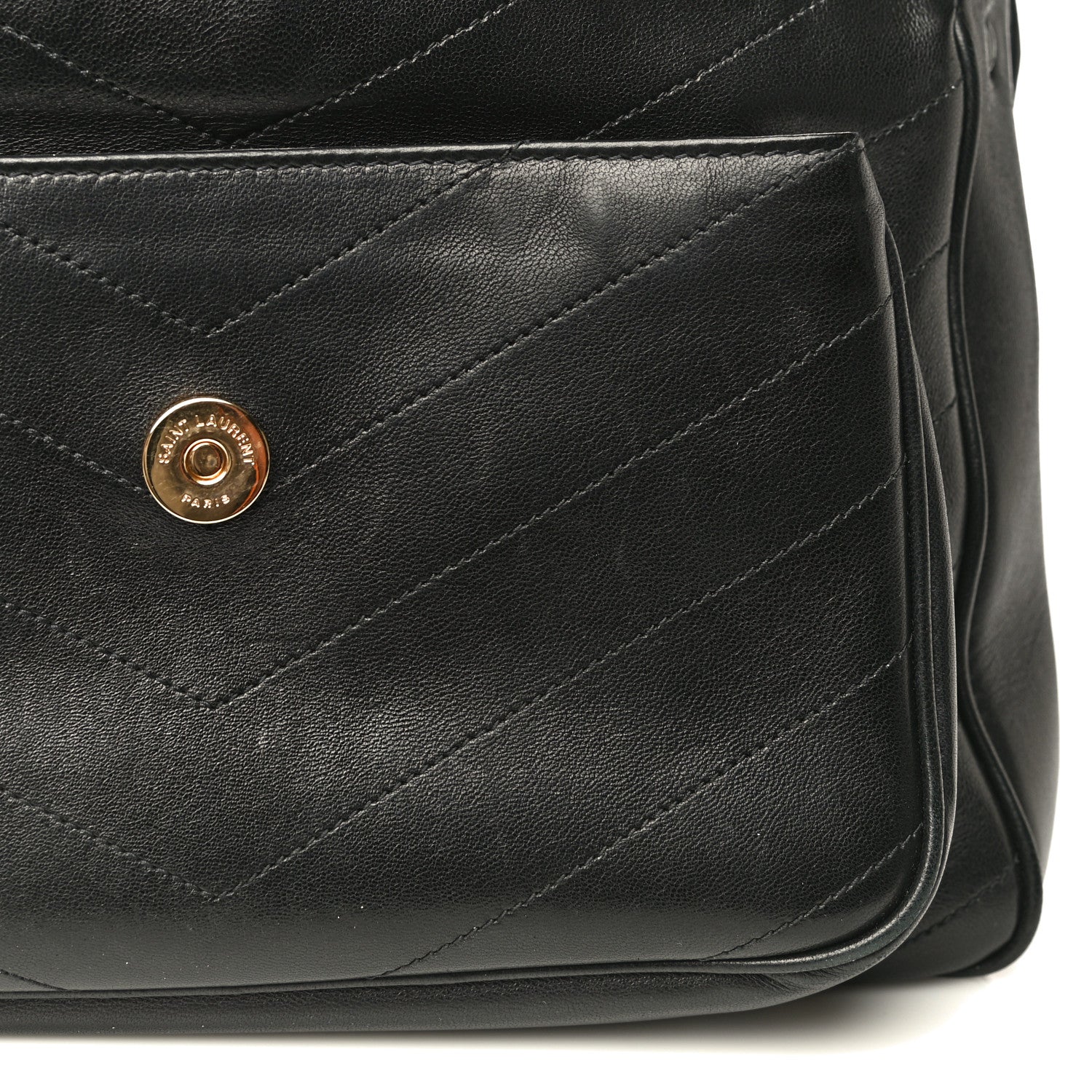 Saint Laurent Lambskin Matelasse Monogram Medium Niki Chain Satchel Black 33 of 33