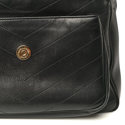 Saint Laurent Lambskin Matelasse Monogram Medium Niki Chain Satchel Black 33 of 33