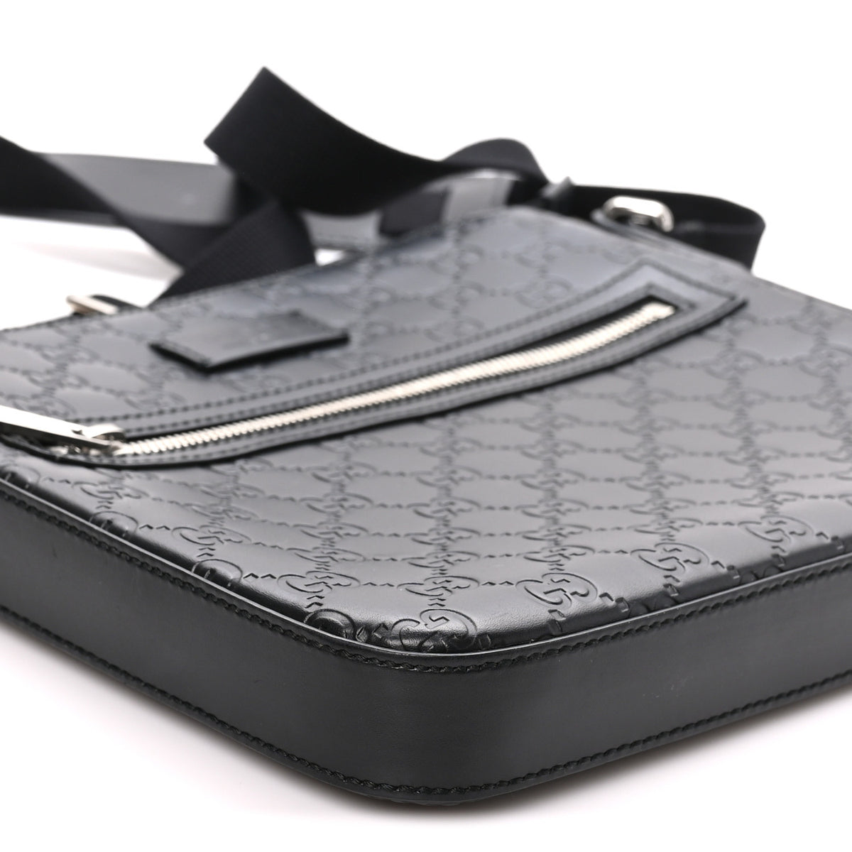 Guccissima Signature Small Messenger Bag Black
