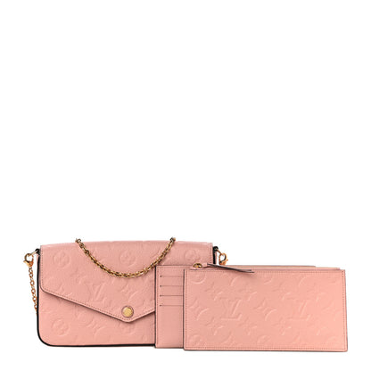 Louis Vuitton Empreinte Pochette Felicie Chain Wallet Rose Poudre 3 of 12