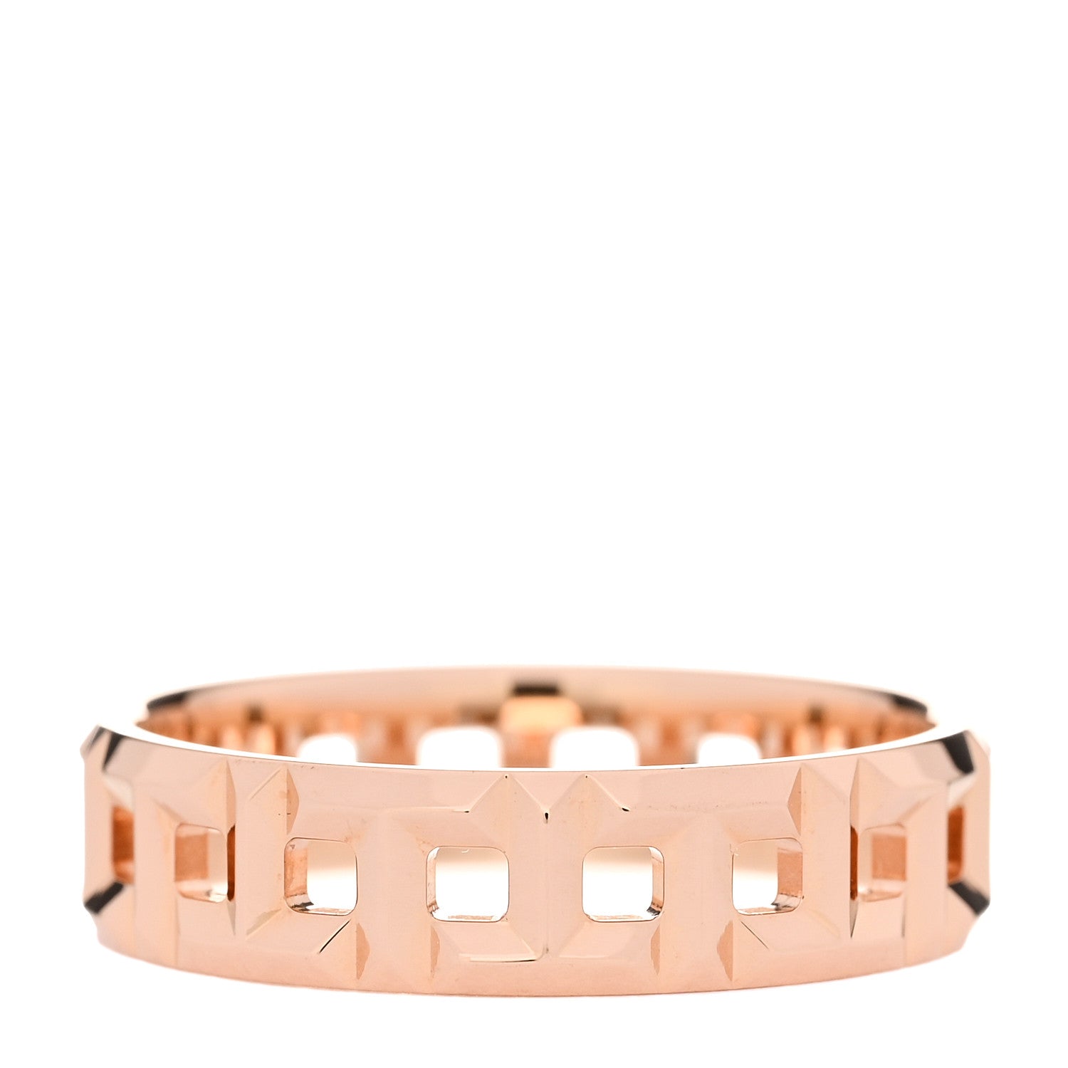 Tiffany 18K Rose Gold Wide T True Ring 62 10 3 of 4