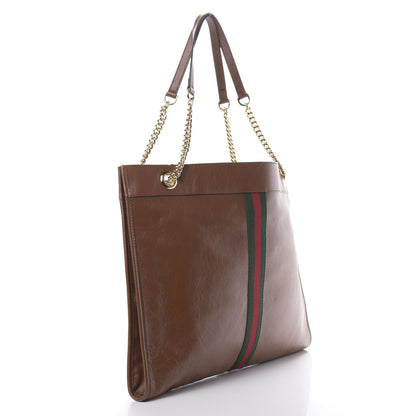 Gucci Calfskin Large Rajah Chain Tote Cuir 4 of 11