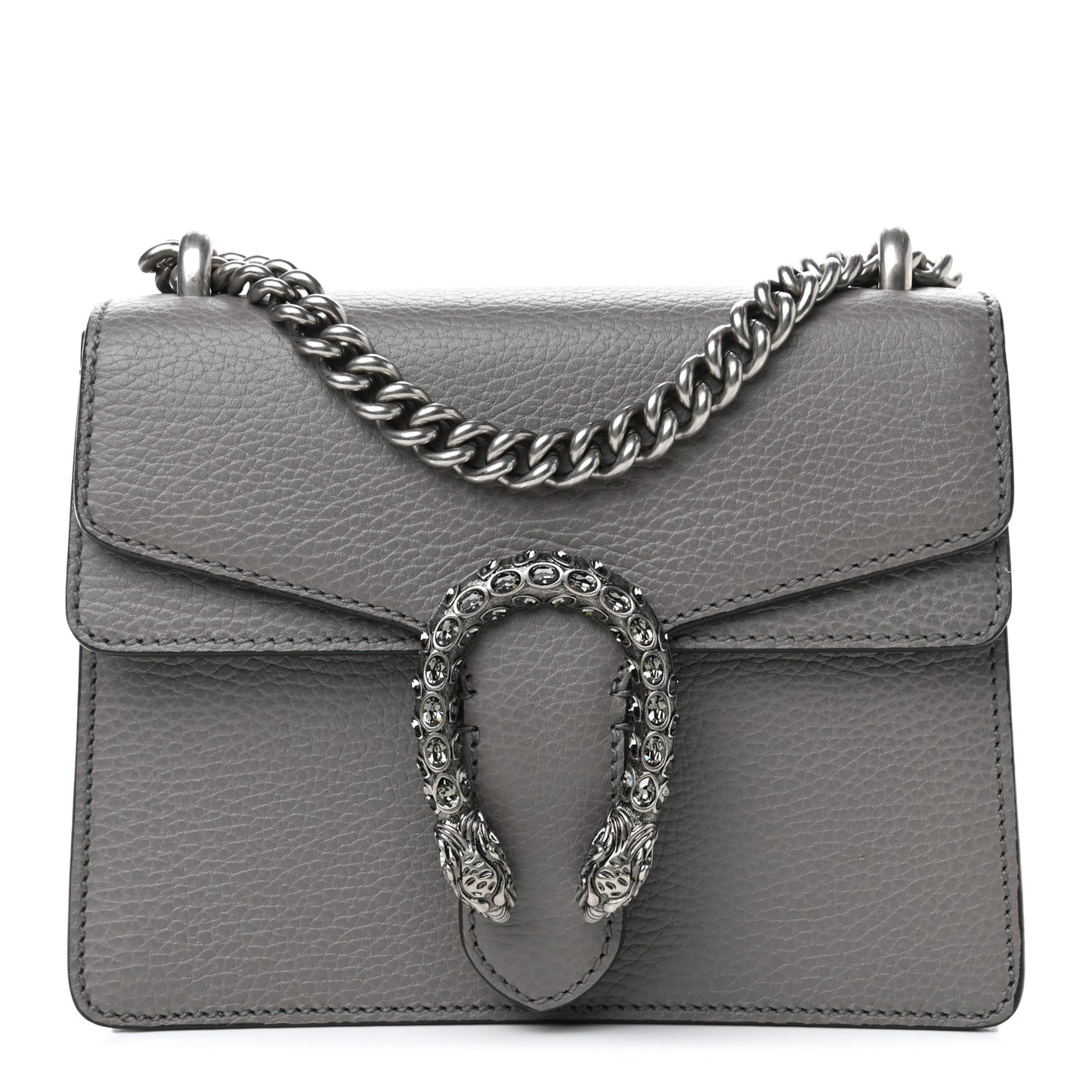 Calfskin Mini Dionysus Shoulder Bag Dusty Grey