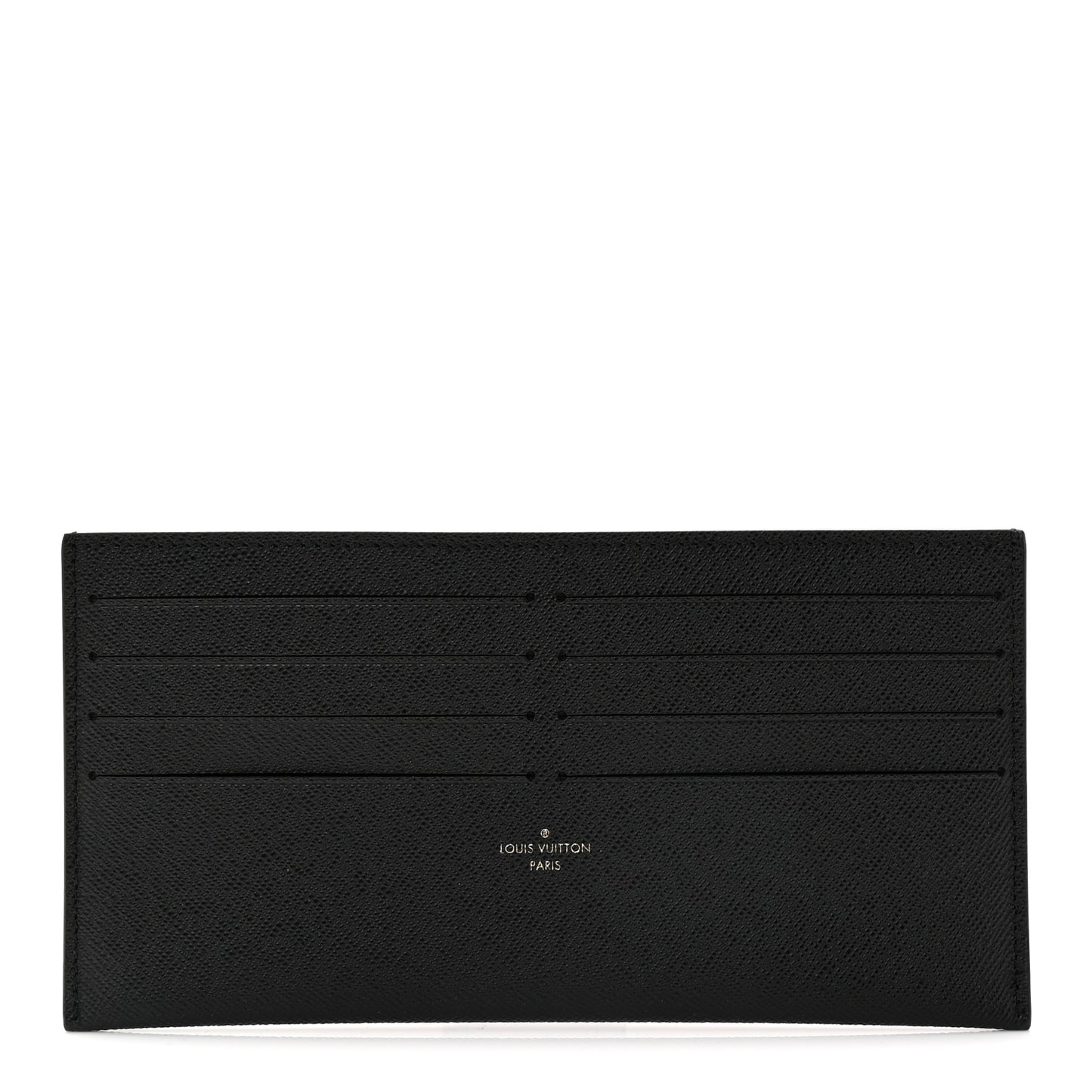 Calfskin Felicie Chain Wallet Card Holder Insert Black