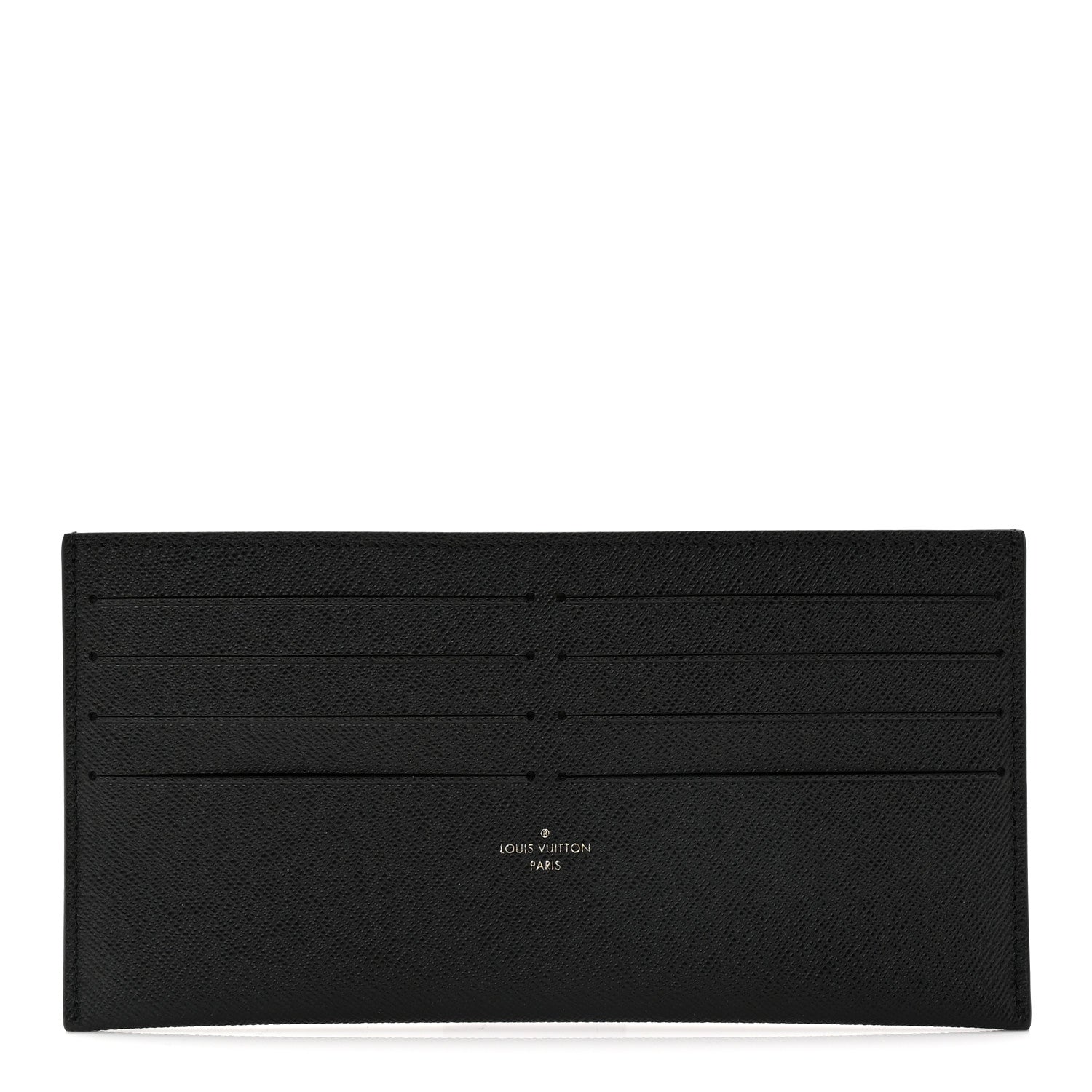 Louis Vuitton Calfskin Felicie Chain Wallet Card Holder Insert Black 1 of 6