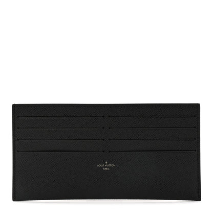 Louis Vuitton Calfskin Felicie Chain Wallet Card Holder Insert Black 1 of 6