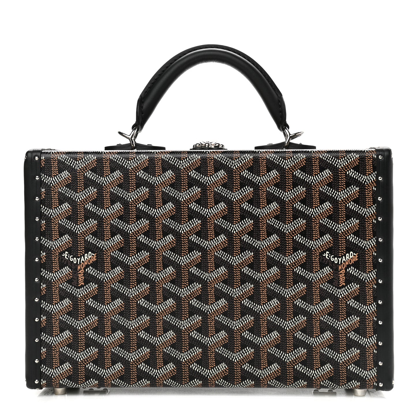 Goyardine Grand Hotel Trunk Bag Black