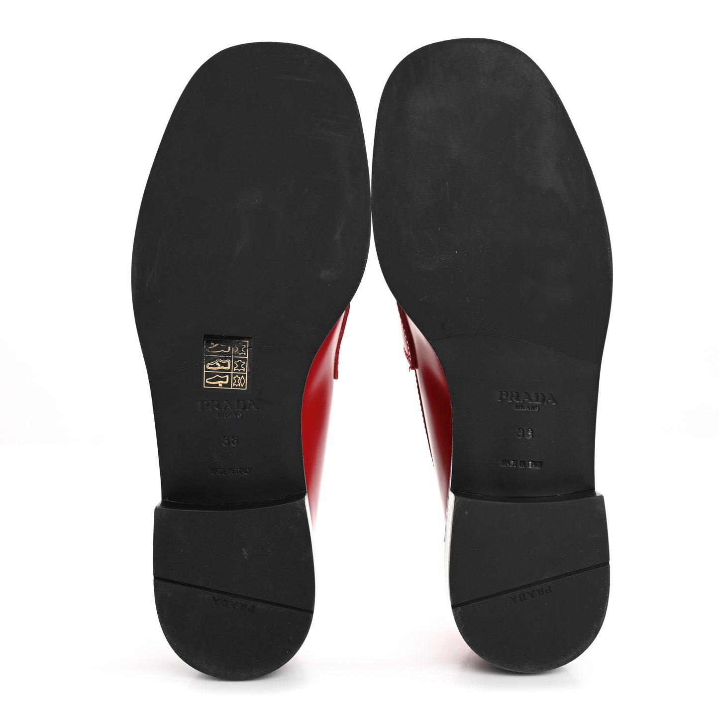 Spazzolato Metal Triangle Logo 20mm Loafers 38 38 Scarlotto