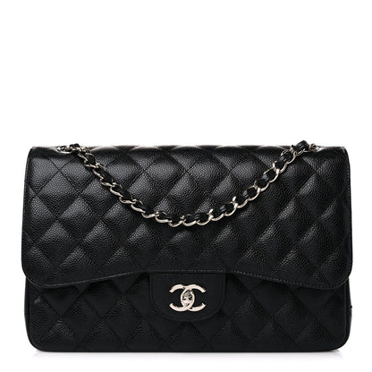 Chanel Caviar Quilted Jumbo Double Flap Black 1 of 9