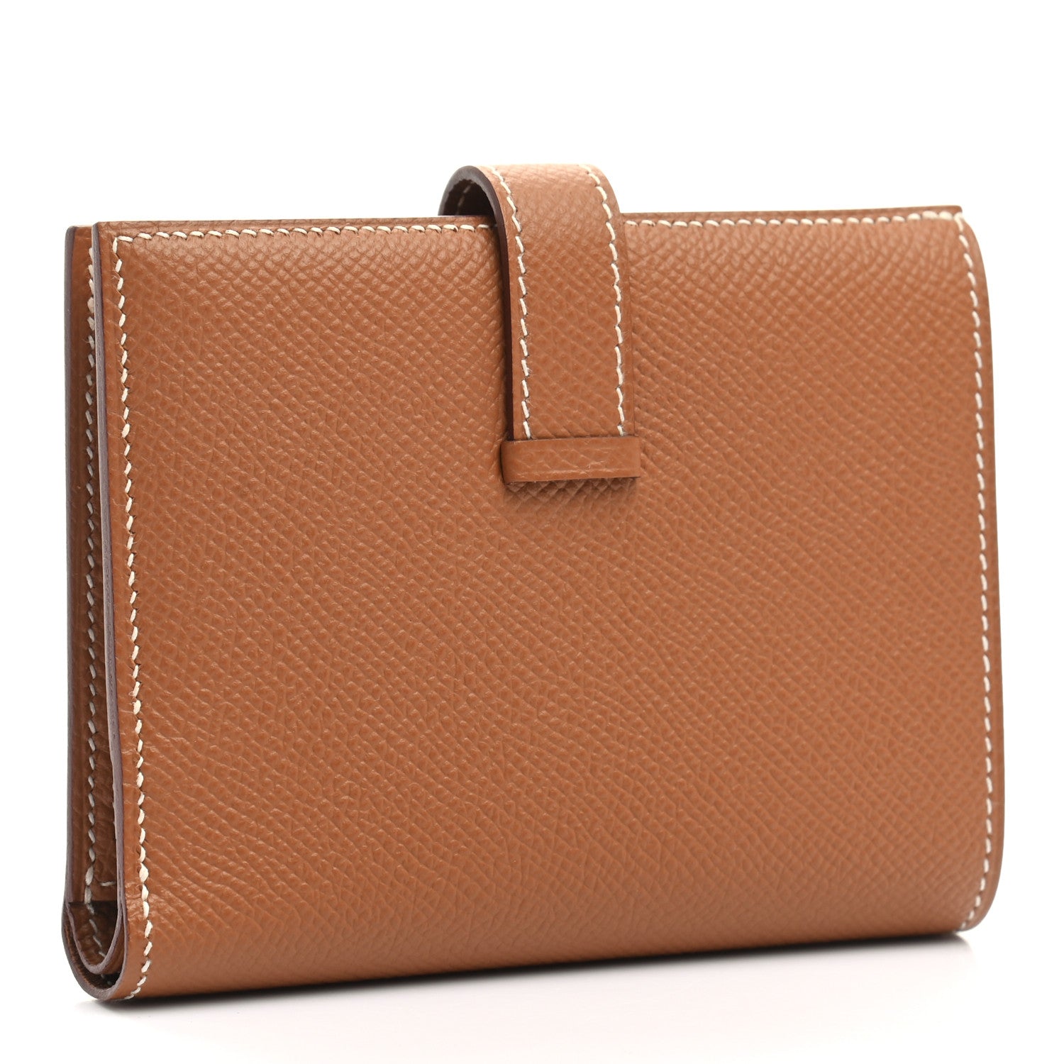 Hermes Epsom Bearn Compact Wallet Gold 3 of 8