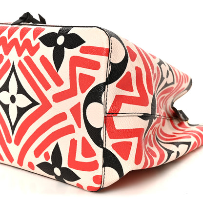Louis Vuitton Monogram Giant Crafty NeoNoe MM Creme Rouge Black 9 of 9