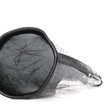 Chanel Crumpled Calfskin PVC Bucket Bag Black 11 of 11