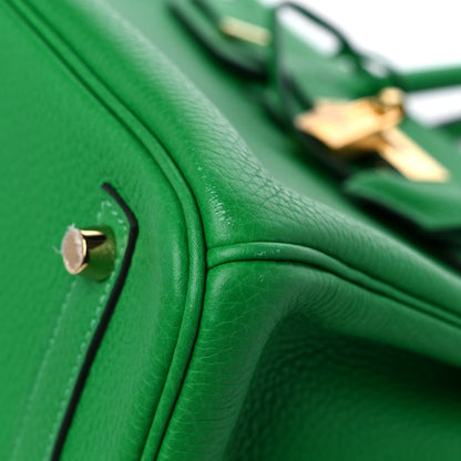 Hermes Taurillon Clemence Birkin 30 Bamboo 10 of 13