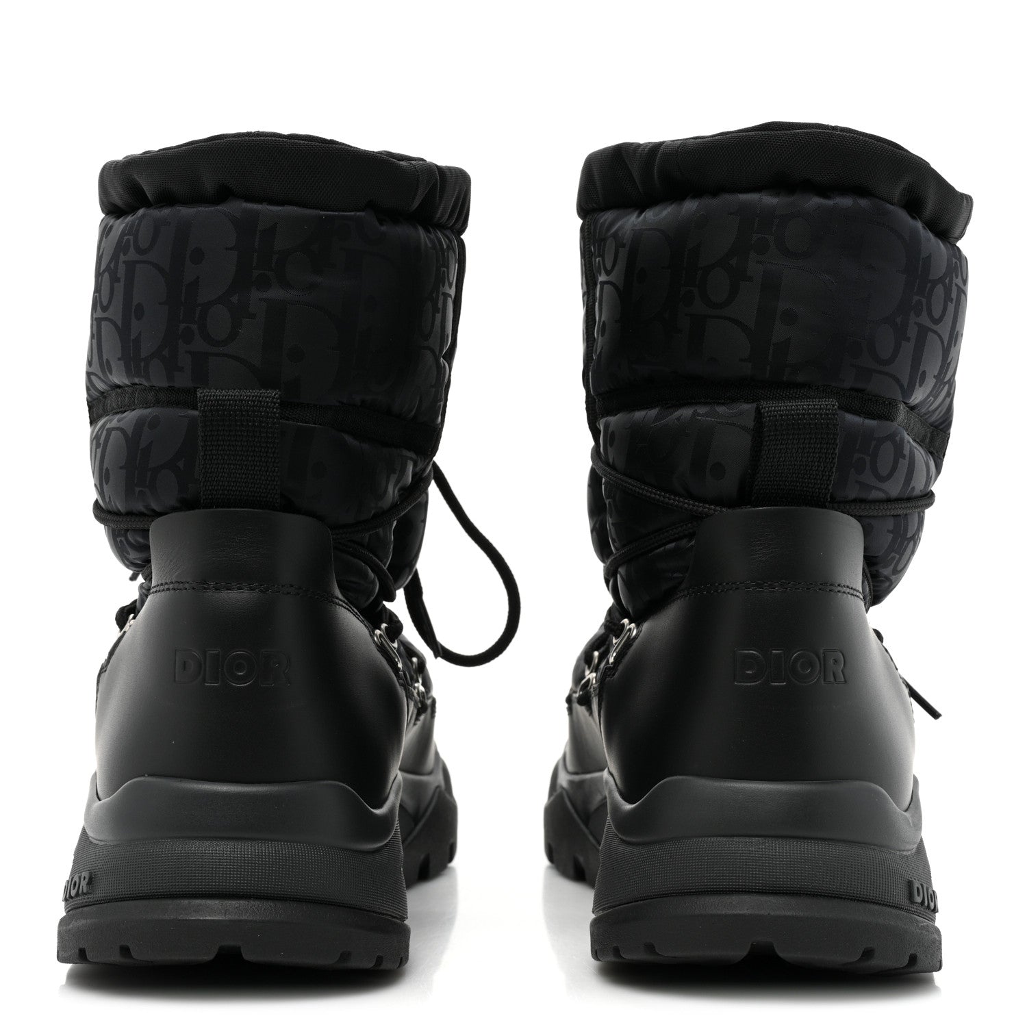 Christian Dior Nylon Oblique Mens Snow Ankle Boot 43 Black 4 of 11