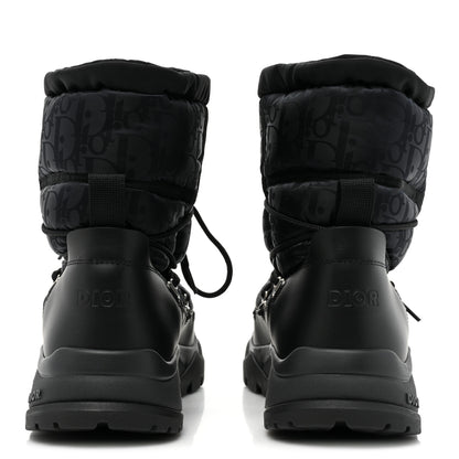 Christian Dior Nylon Oblique Mens Snow Ankle Boot 43 Black 4 of 11