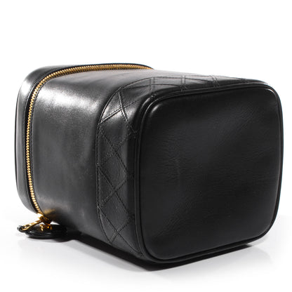 Chanel Lambskin Vanity Cosmetic Bag Black 4 of 8