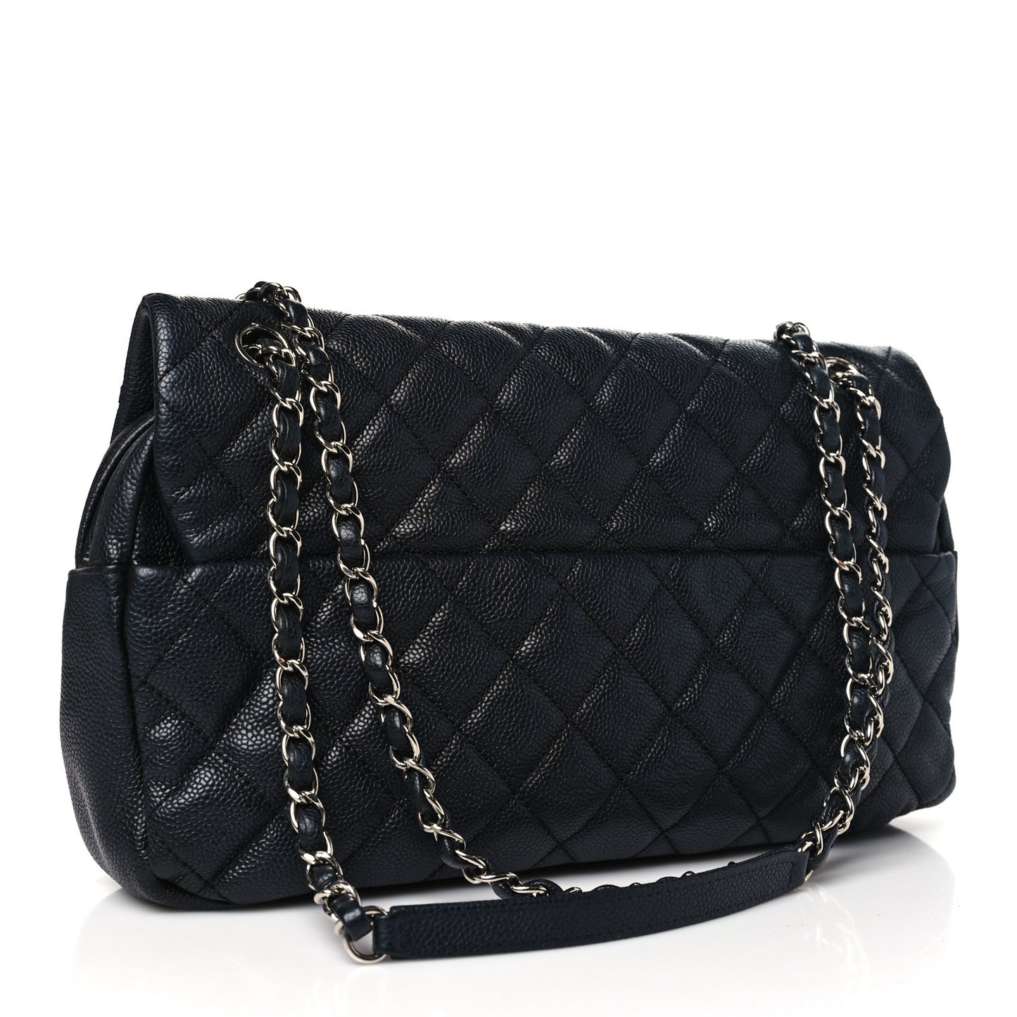 Caviar Quilted Jumbo Easy Flap Black