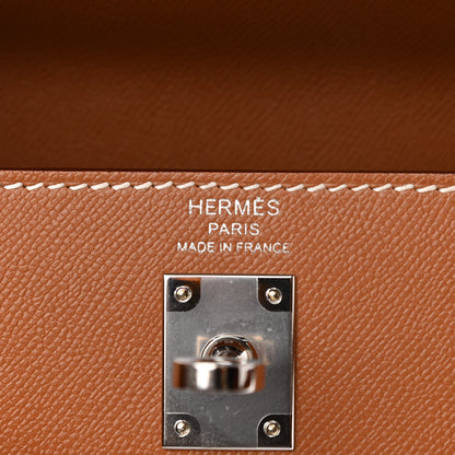 Hermes Madame Calfskin Kelly Sellier 25 Gold 6 of 10