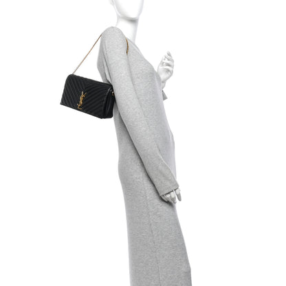 Saint Laurent Lambskin Matelasse Monogram Kate 99 Black 2 of 10