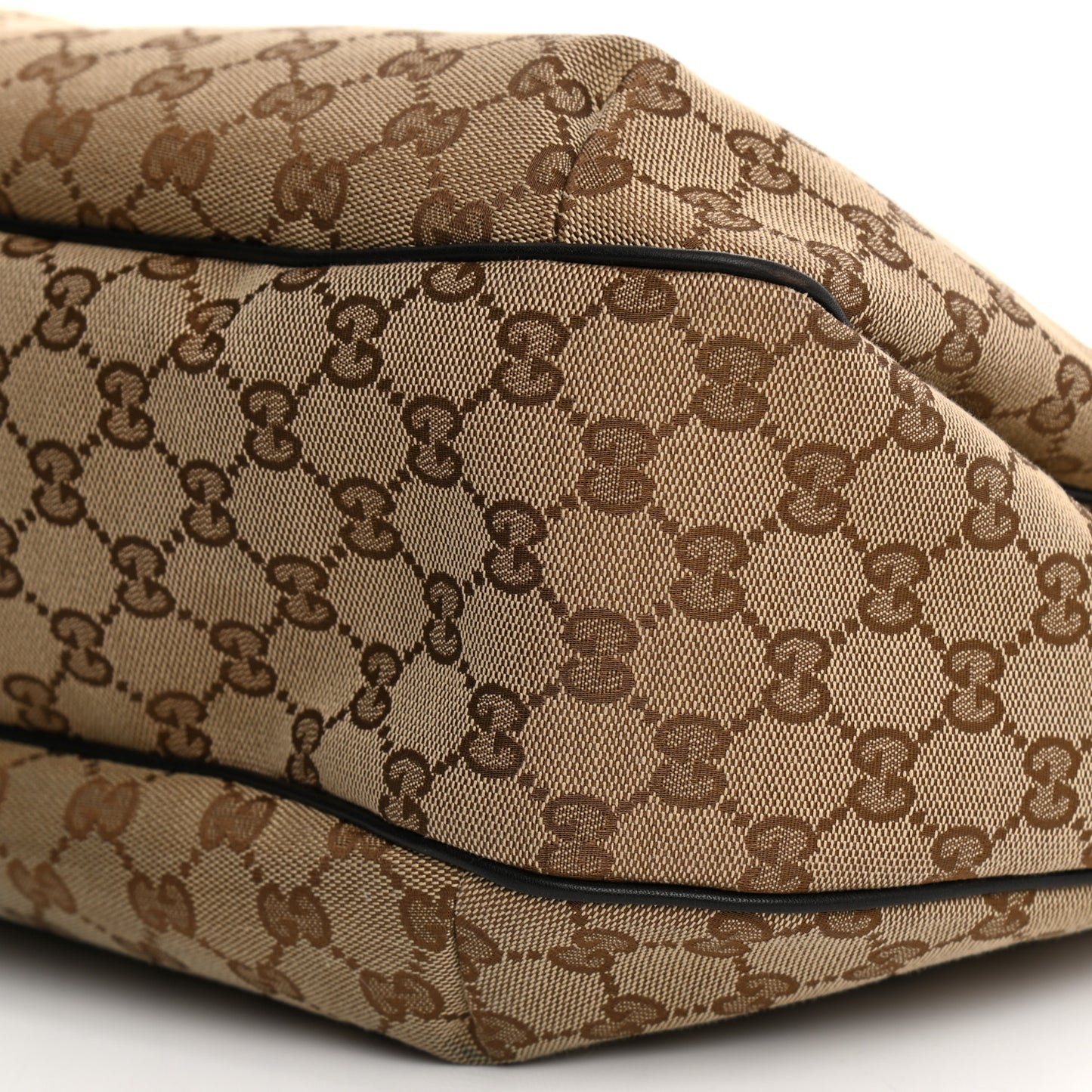 Monogram Large New Ladies Web Hobo Dark Brown