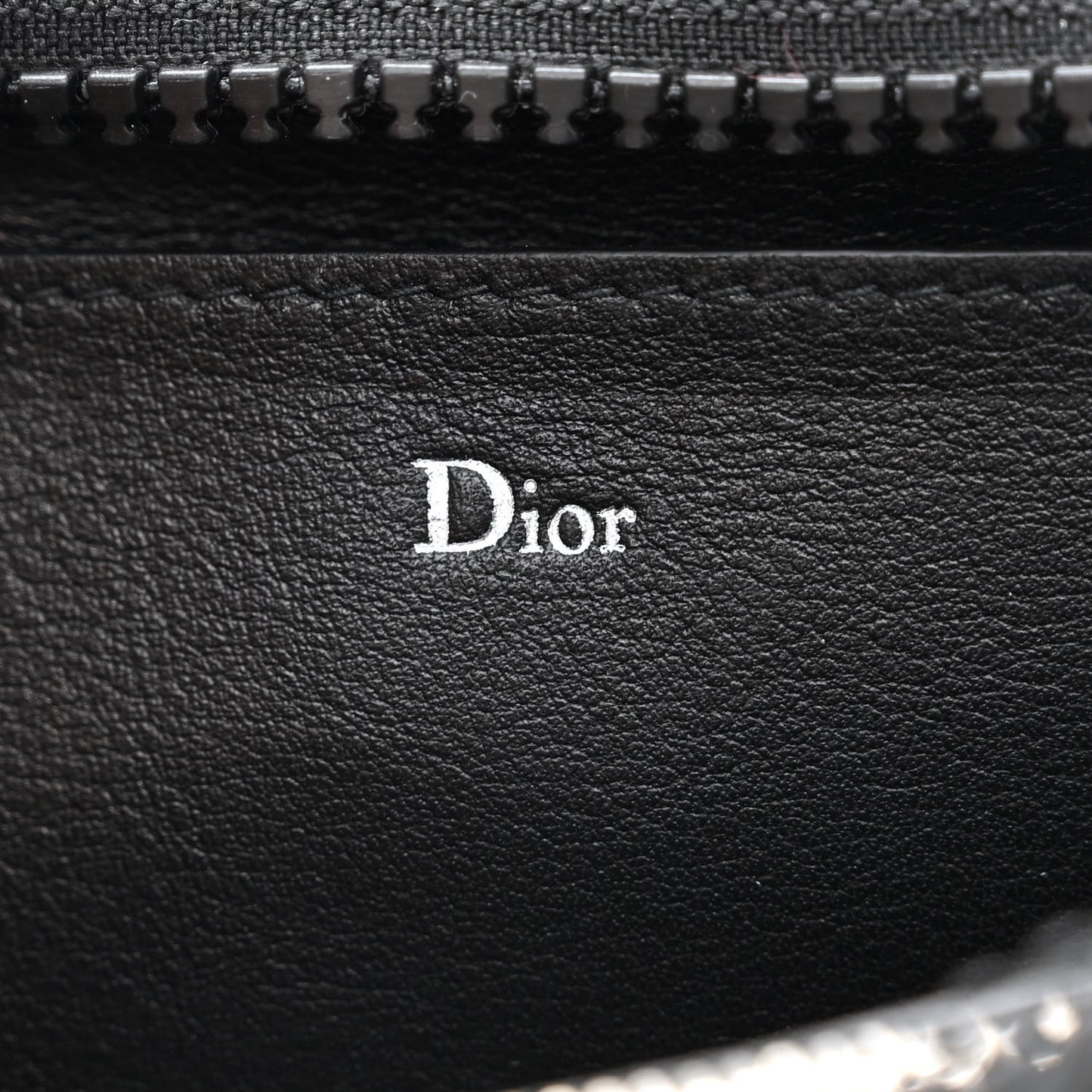 Calfskin Double Zip Crossbody Black White