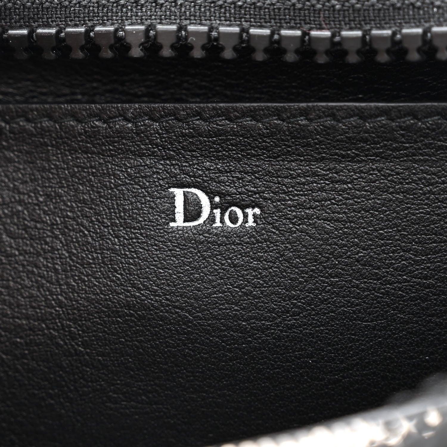 Christian Dior Calfskin Double Zip Crossbody Black White 7 of 13