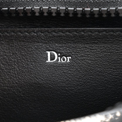 Christian Dior Calfskin Double Zip Crossbody Black White 7 of 13