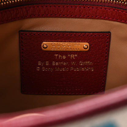 Gucci Canvas Calfskin 100 Centennial Music Small Jackie 1961 Hobo Ivory Red 6 of 9