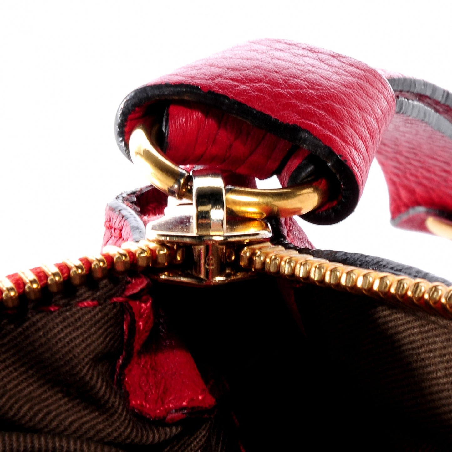 Calfskin Large Marcie Satchel Red