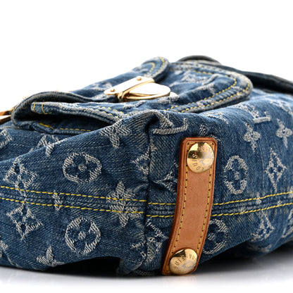 Louis Vuitton Monogram Denim Baggy PM Blue 8 of 12