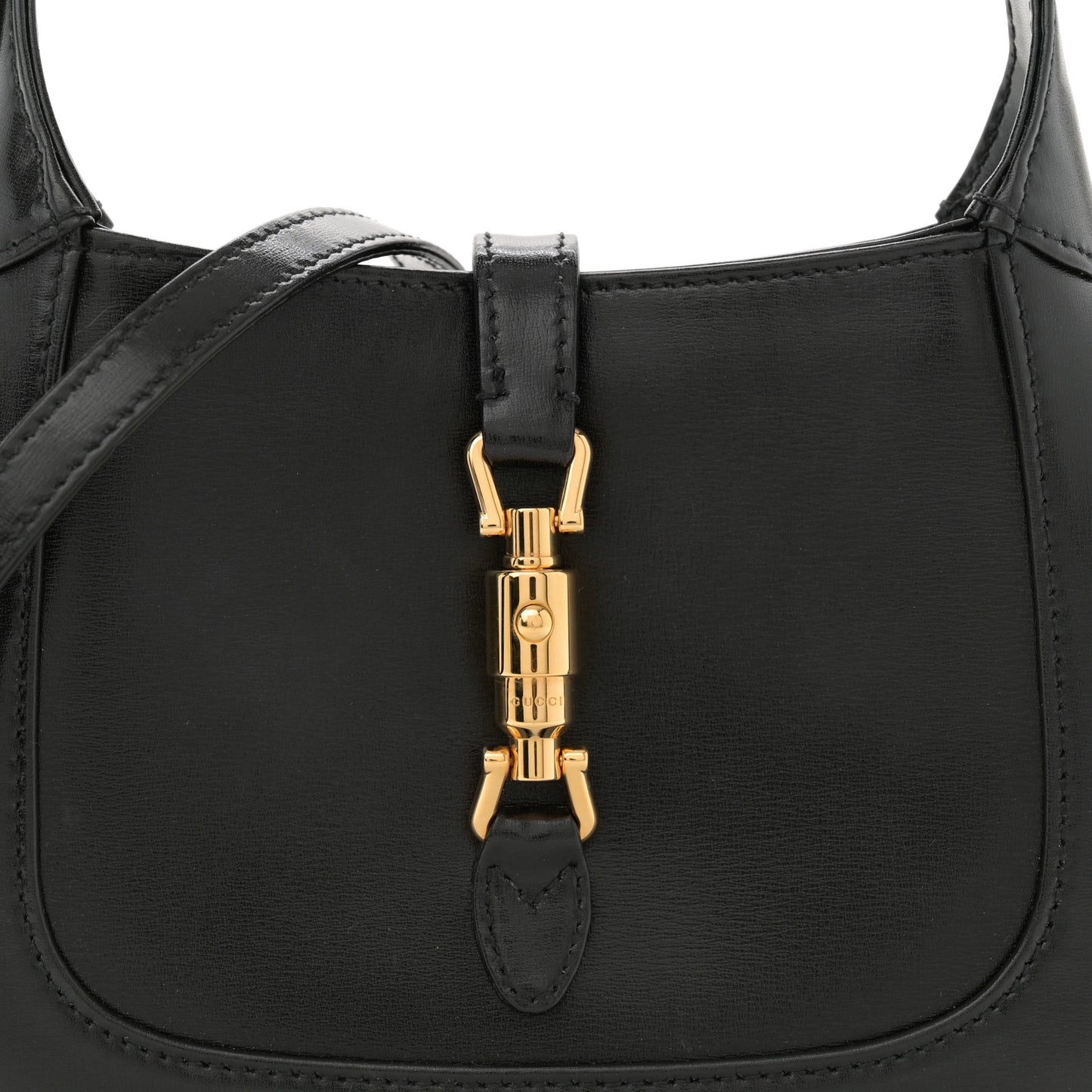 Boarded Dyana Lux Calfskin Mini Jackie 1961 Hobo Black