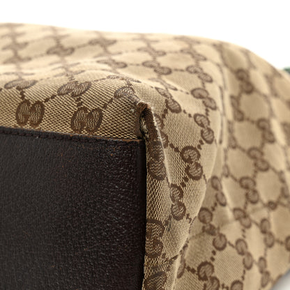 Gucci GG Monogram Large Web Handle Vertical Tote Dark Brown 21 of 27