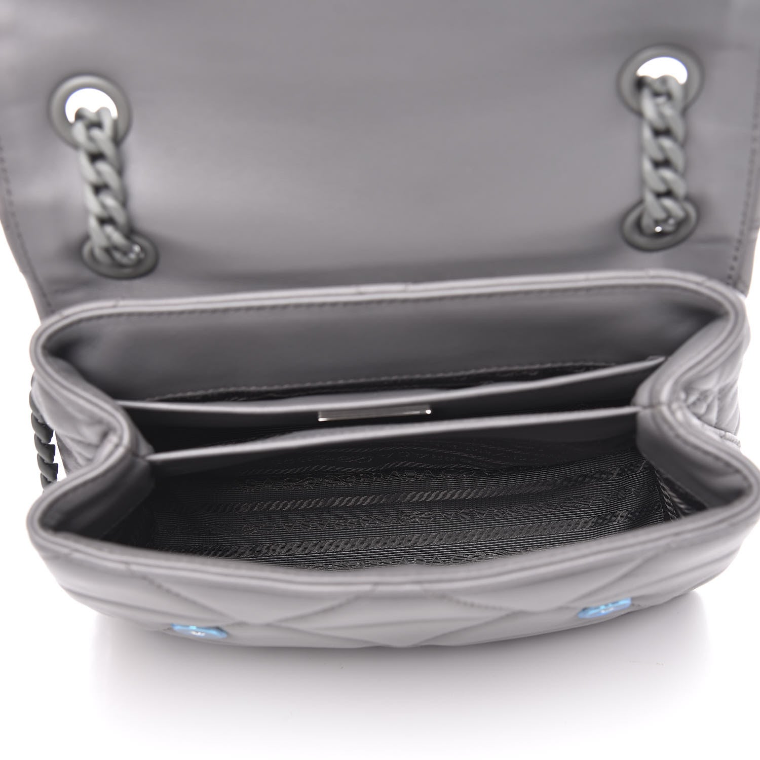 Prada Nappa Triangle Stitched Small Spectrum Bag Marmo 5 of 10