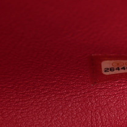 Chanel Iridescent Caviar Quilted Maxi Double Flap Red 9 of 11