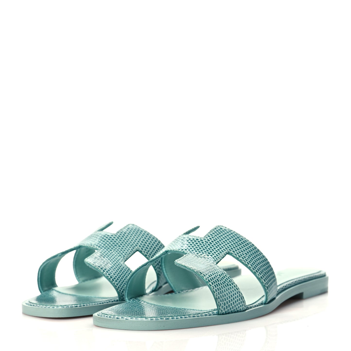 Lizard Oran Sandals 37 Turquoise